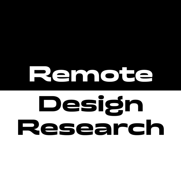 Stay Home: Remote Design Research